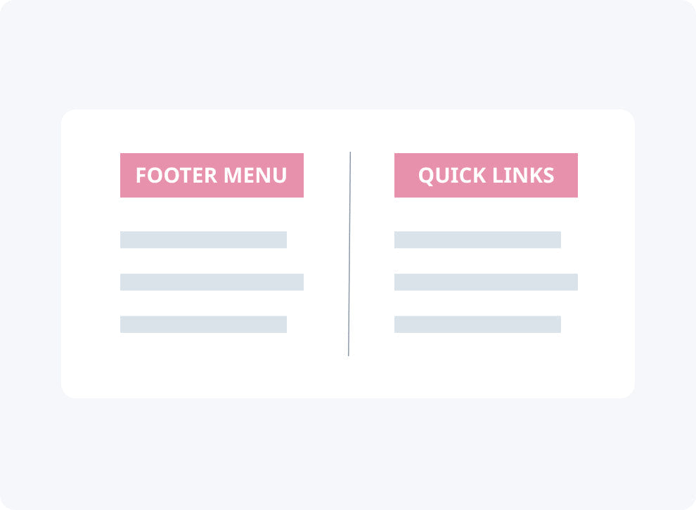 Show Additional Link Lists On Footer